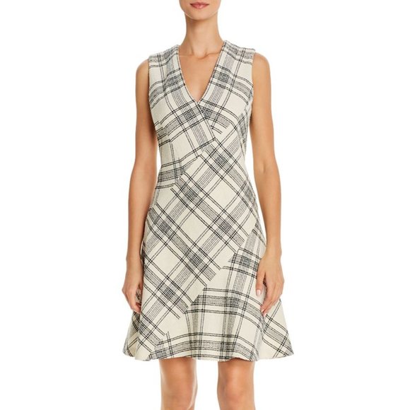 Rebecca Taylor Womens Short Dress Bias-Cut Sleeveless V-Neck A-Line NEW Size 0 - Picture 1 of 7